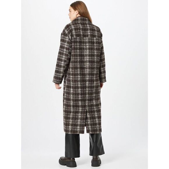 COTTON ON Long Oversized Plaid Coat Size L (AS IS) - Picture 16 of 16